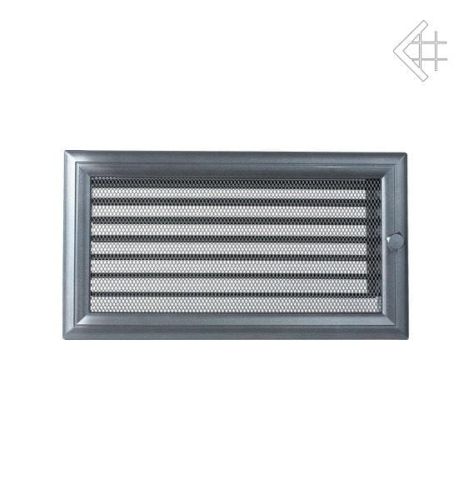 Kratka kominkowa malowana OSKAR grafitowa 17x30 z żaluzją