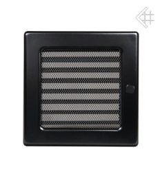 Kratka kominkowa malowana czarna 17x17 z żaluzją