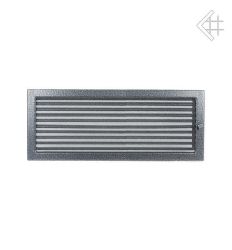 Kratka kominkowa malowana czarno-srebrna 22x45 z żaluzją