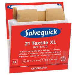 Zestaw plastrów tekstylnych dużych CEDERROTH Salvequick (nr 6470)