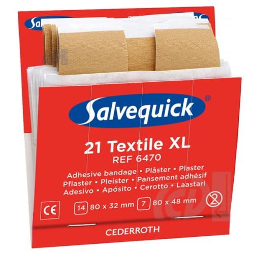 Zestaw plastrów tekstylnych dużych CEDERROTH Salvequick (nr 6470)
