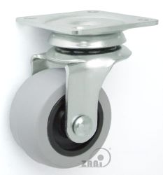 Koło meblowe w obudowie skrętnej tworzywo-gumowe fi 40