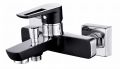 CERSANIT MILLE BLACK bateria wannowo-natryskowa ścienna z przełącznikiem S951-009