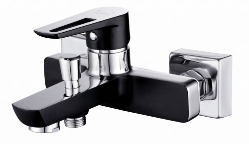 CERSANIT MILLE BLACK bateria wannowo-natryskowa ścienna z przełącznikiem S951-009