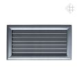 Kratka kominkowa Air System malowana OSKAR grafitowa 17x37