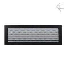 Kratka kominkowa malowana czarna 17x49 z żaluzją