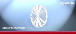 Kierownica powietrza fi 120 biała Dospel