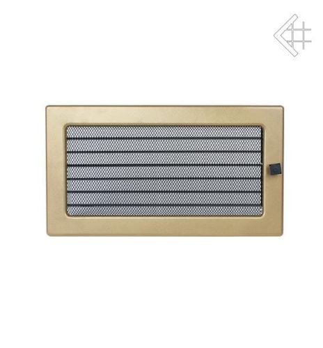 Kratka kominkowa galwanizowana złoto galwaniczne 17x30 z żaluzją
