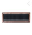Kratka kominkowa Air System galwanizowana OSKAR miedziany 17x49