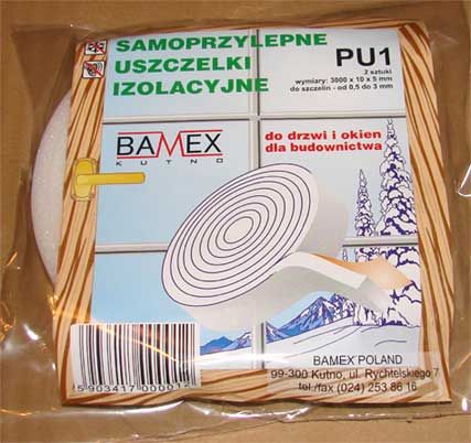 Uszczelka samoprzylepna izolacyjna PU1