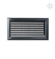 Kratka kominkowa malowana OSKAR czarna 17x30 z żaluzją