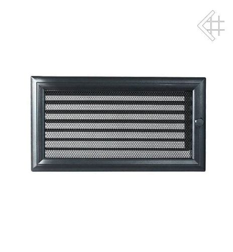 Kratka kominkowa malowana OSKAR czarna 17x30 z żaluzją