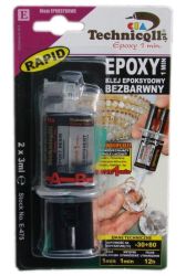 Klej Epoksydowy 1 Min. Bezbarwny 2x3ml Technicoll