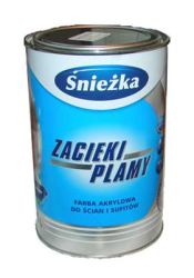ZACIEKI PLAMY Farba do ścian i sufitów Śnieżka 1l.