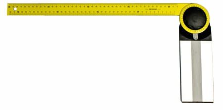Kątomierz nastawny 350mm aluminiowo metalowy z podziałką, Profix 21083