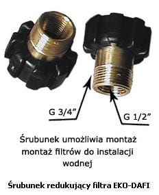 eKo-Dafi Śrubunek przyłącza filtra