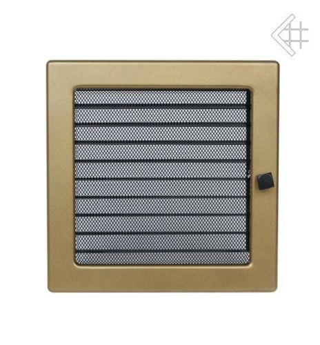 Kratka kominkowa galwanizowana złoto galwaniczne 22x22 z żaluzją