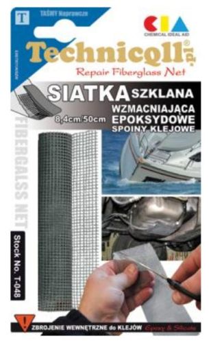Siatka szklana wzmacniająca epoksydowe spoiny klejowe 8,4cm50cm Technicoll.jpg