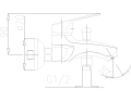 Rodon bateria wannowa jednouchwytowa 454-020-00