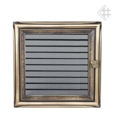 Kratka kominkowa galwanizowana rustykalna 22x22 z żaluzją