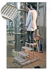 Pomost montażowy z kratki aluminiowej 5 stopni - 3m robocza