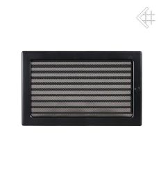 Kratka kominkowa malowana czarna 22x30 z żaluzją