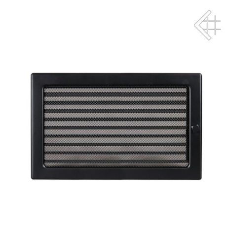 Kratka wentylacyjna malowana czarna 22x30 z żaluzją
