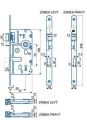 Zamek wpuszczany na klucz 72/55 HOBES K 320 Schemat