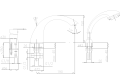 Cyrkon Bateria wannowa 3-otworowa jednouchwytowa 585-210-00