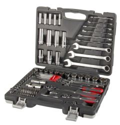 Zestaw kluczy nasadowych 92el. nasadki bity 1/4 1/2 klucze, CRV, Proline 58092