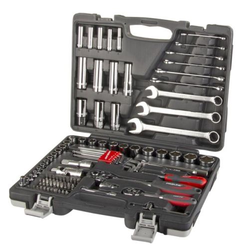Zestaw kluczy nasadowych 92el. nasadki bity 1/4 1/2 klucze, CRV, Proline 58092