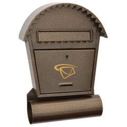 Skrzynka na listy wewnątrzlokalowa SDO7  Domek Mały Okrągły z tubą na prasę