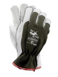 Rękawice wzmacniane ocieplane, skórą kozią TOPER