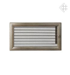 Kratka kominkowa malowana OSKAR czarno-złota 17x30 z żaluzją
