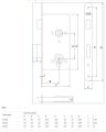 Zamek wpuszczany 72/55 (Z755) LOB