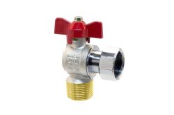 Tecnovielle Zawór kulowy kątowy z ruchomą nakrętką GZ/GW 3/4"x3/4"