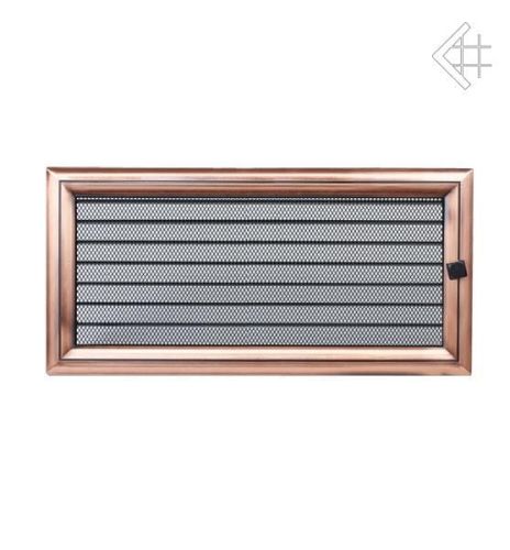 Kratka kominkowa galwanizowana Oskar miedziana 17x37 z żaluzją