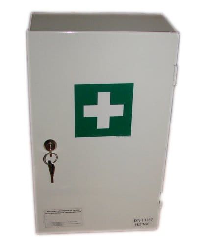 Apteczka stalowa ścienna „40” z wyposażeniem DIN
