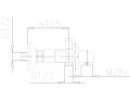 Symetric Bateria wannowa ścienna dwuuchwytowa 344-010-00
