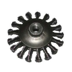 Szczotka tarczowa-kątowa splatana fi 100 z nakrętką