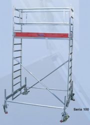 Rusztowanie jezdne seria 100, 2,5x0,75m Krause 6.4m robocza 774033