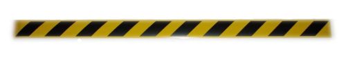 Taśma samoprzylepna ostrzegawcza żółto-czarna 5cm x 1m