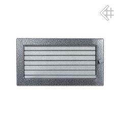 Kratka kominkowa malowana czarno-srebrna 17x30 z żaluzją