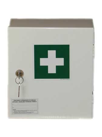 Apteczka stalowa ścienna „20” z wyposażeniem DIN