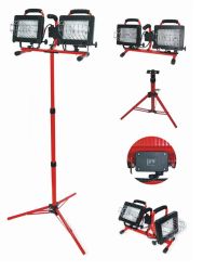 Lampa halogenowa na statywie regulowana 2x500W PROLINE 66158 2w1