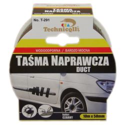 Taśma Naprawcza DUCT czarna/srebrna 10mx50mm Technicoll