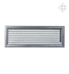 Kratka kominkowa malowana OSKAR czarno-srebrna 17x49 z żaluzją