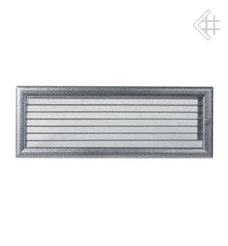 Kratka kominkowa malowana OSKAR czarno-srebrna 17x49 z żaluzją