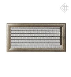 Kratka kominkowa malowana OSKAR czarno-złota 17x37 z żaluzją