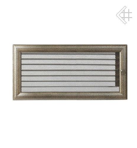 Kratka kominkowa malowana OSKAR czarno-złota 17x37 z żaluzją